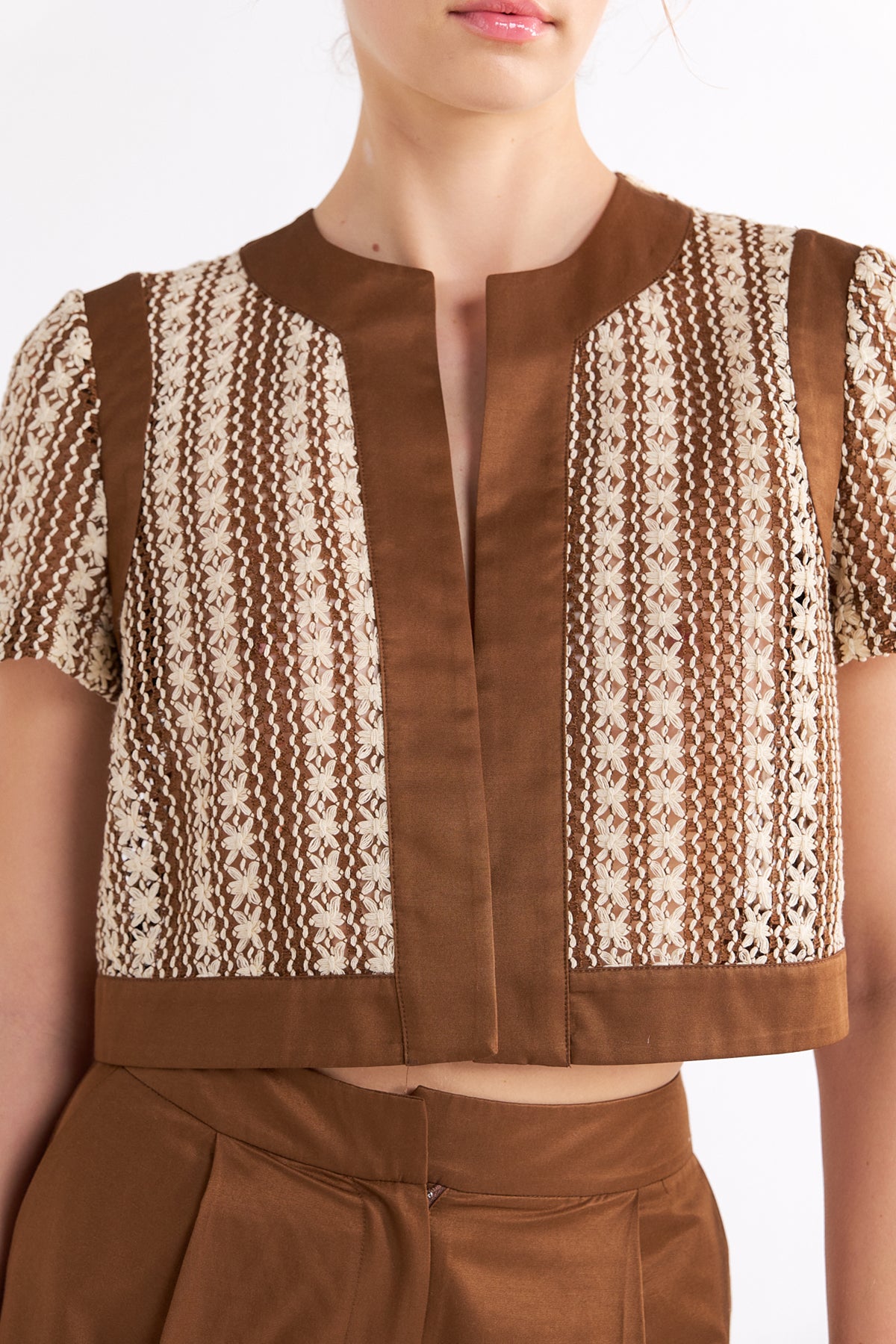 LEANNAH HIGH-WAISTED KAHVERENGİ ŞORT