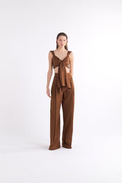 IRISA KNOT-DETAIL CROP TOP