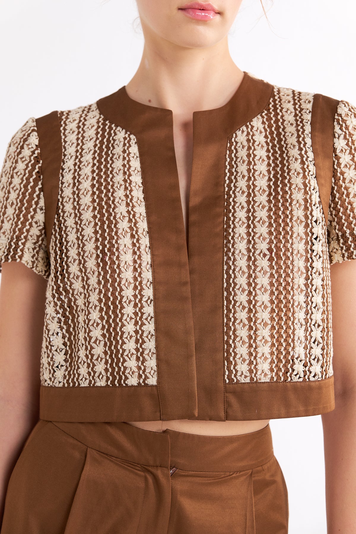 LEANNAH HIGH-WAISTED KAHVERENGİ ŞORT